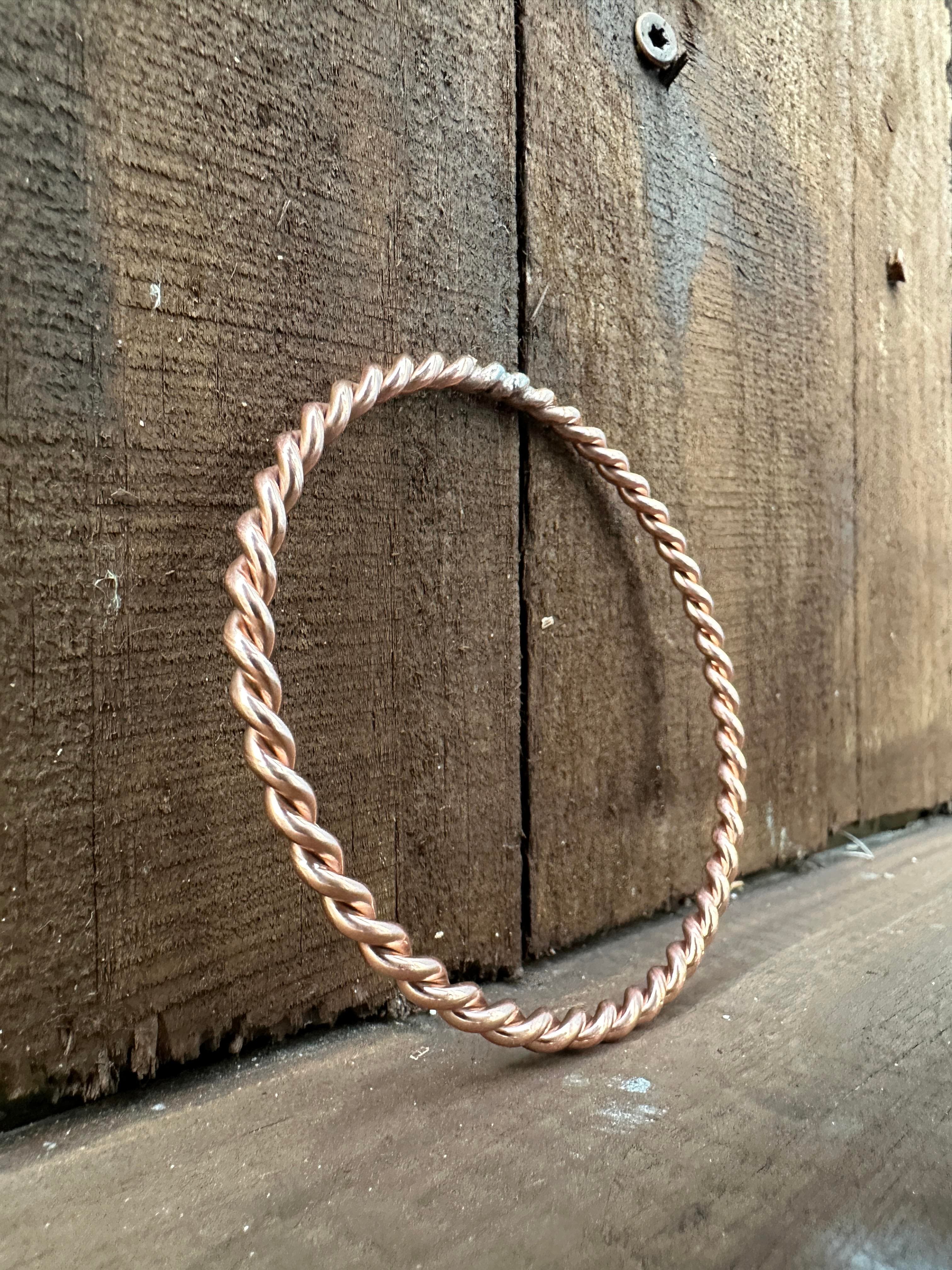 144Hz Water-Structuring Copper Tensor Ring — 1/2 Sacred Cubit